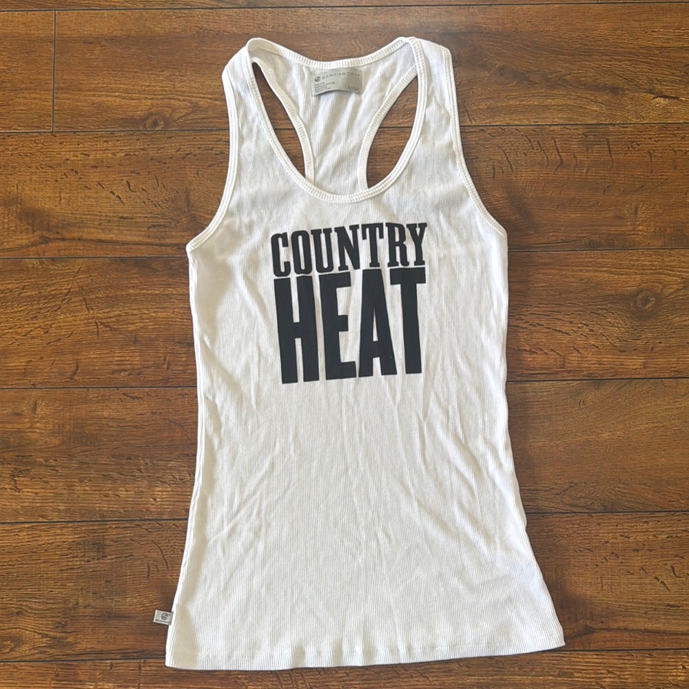 Beachbody Ribbed White Tank